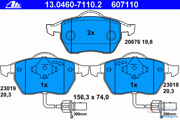 OEM PAD KIT, DISC BRAKE 13046071102