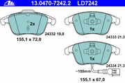 OEM PAD KIT, DISC BRAKE 13047072422