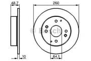 OEM BREMSS. HONDA ACCORD 2,0I 90 0986478172