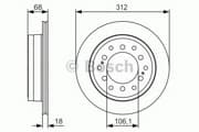 OEM BRAKE ROTOR 0986479S36