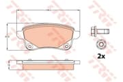 OEM PAD KIT, DISC BRAKE GDB2082