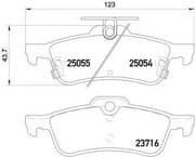 OEM PAD KIT, DISC BRAKE P28070