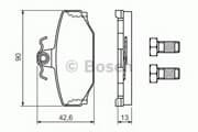 OEM BREMSBELAG 0986460995