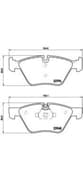 OEM brakepad P06036