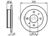 OEM BREMSSCHEIBE 0986478727