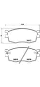 OEM Front Brake Pad Set, Disc Brake P30026