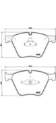 OEM Front Brake Pad Set, Disc Brake P06073