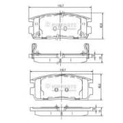 OEM PAD KIT, DISC BRAKE J3610905