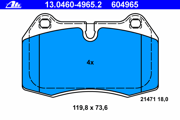 OEM PAD KIT, DISC BRAKE 13046049652