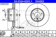 OEM BRAKE ROTOR 24032402031