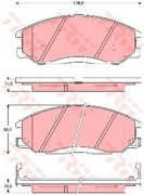 OEM PAD KIT, DISC BRAKE GDB3257