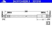 OEM HOSE ASSY, WINDSHIELD WASHER 24511302203