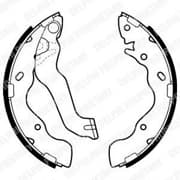 OEM BRAKE SHOE AXLE SET LS1953