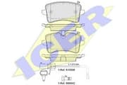 OEM brake pad Rear set A6 181986203