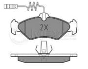 OEM DISC BRAKE PAD SET 0252162117