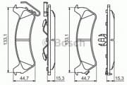 OEM BREMSBELAG 0986494348