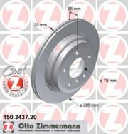 OEM BRAKE DISC REAR BMW E81,E87,E90,E91,E92,E93 150343720