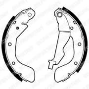 OEM BRAKE SHOE AXLE SET LS1969