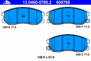 OEM PAD KIT, DISC BRAKE 13046057852