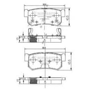 OEM BRAKE PADS REAR J3610401