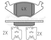 OEM DISC BRAKE PAD SET 0252088917