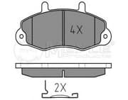 OEM DISC BRAKE PAD SET 0252147018