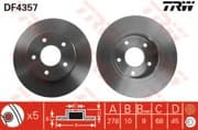 OEM BRAKE ROTOR DF4357