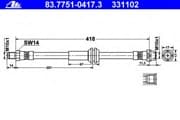 OEM HOSE ASSY, WINDSHIELD WASHER 83775104173