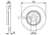 OEM BREMSSCHEIBE VOLVO S60,S80,V 0986479321