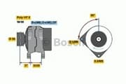 OEM DREHSTROMLICHTMASCHINE I.A. 0986040350