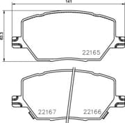 OEM PAD KIT, DISC BRAKE P23164