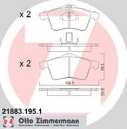 OEM PAD KIT, DISC BRAKE 218831951