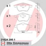 OEM SHOE KIT, DRUM BRAKE 216242001