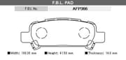 OEM BRAKE PAD AFP366