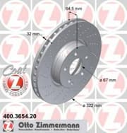 OEM BRAKE DISC FRT DB W204,W207,W212 400365420