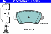 OEM PAD KIT, DISC BRAKE 13047027092