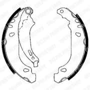 OEM BRAKE SHOE AXLE SET LS1848