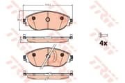 OEM PAD KIT, DISC BRAKE GDB2114