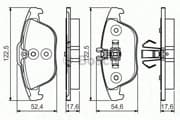 OEM BRAKE PAD FRT-C(W204)63AMG 0986495105