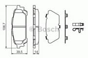 OEM BREMSBELAG 0986494232