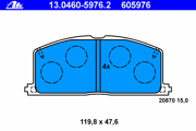 OEM PAD KIT, DISC BRAKE 13046059762