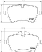 OEM BRAKE PAD P06086