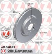 OEM BRAKE DISC FRT DB W164/ML350,ML500,W251 400364820