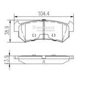 OEM NIPPARTS BRAKE PADS J3610903