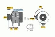 OEM DREHSTROMLICHTMASCHINE I.A. 0986042600