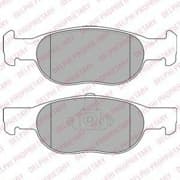 OEM BRAKE PAD AXLE SET LP1474