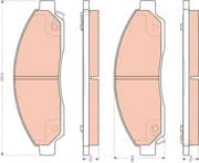 OEM PAD KIT, DISC BRAKE GDB3466