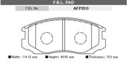 OEM PAD KIT, DISC BRAKE AFP310