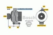 OEM DREHSTROMLICHTMASCHINE I.A. 0986044701