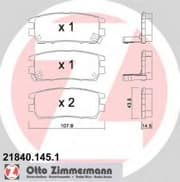 OEM PAD KIT, DISC BRAKE 218401451